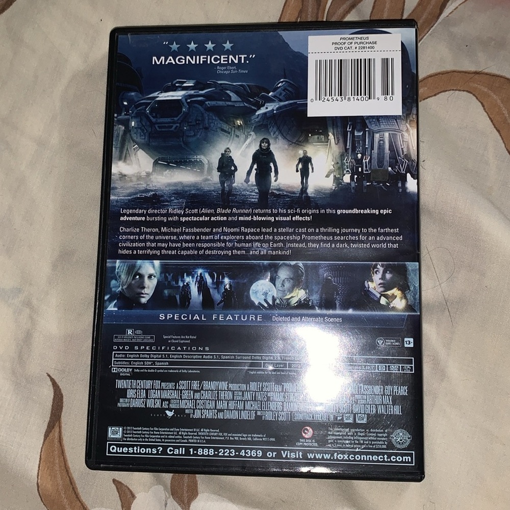 Prometheus DVD - Picture 2 of 2